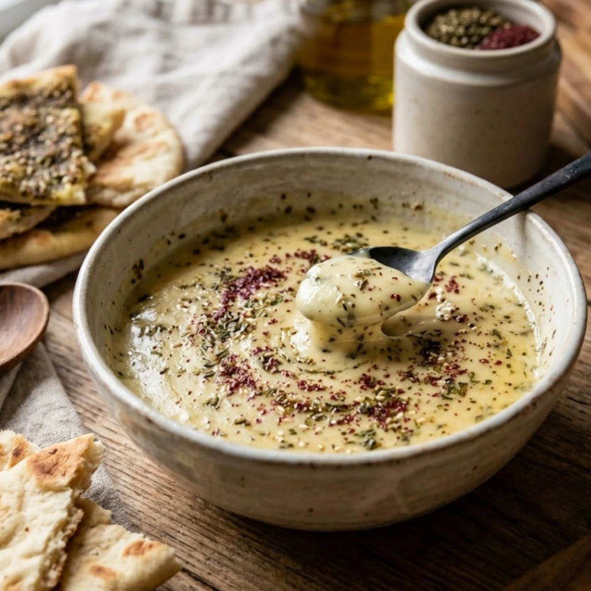 جبنة سائلة بالاعشاب والنكهات الطبيعية